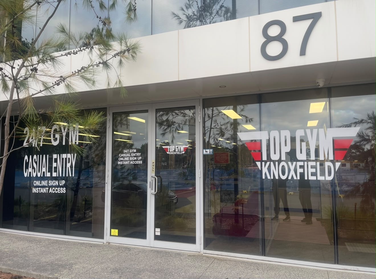 Top Gym Knoxfield Commercial Window Graphics